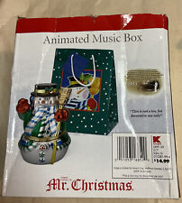 MR.Christmas animated music box -kmart multicolored 6.5” height Christmas. picture