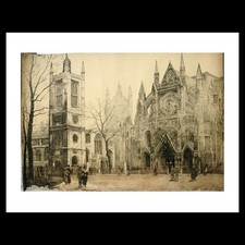 James Kerr-Lawson - Westminster Abbey (1915) Art Card Print picture