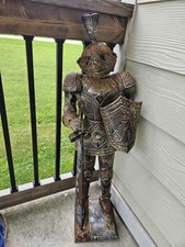 Large Metal Knight Statue picture