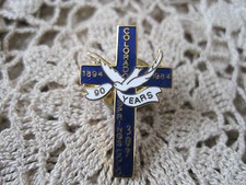 Cross Colorado Springs 90 Years Pin Vintage 1984-1994 #309 Religious picture