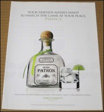 2010 Silver Patron Tequila Print Ad Advertisement Vintage Simply Perfect picture