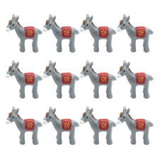 12PCS Mini Resin Donkey Bonsai Ornaments Miniature Donkey Garden Micro Landscape picture