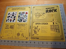Vintage 1980s Star Bright Prism Sparkle Stickers Advertisement Catalog Sheet HTF picture