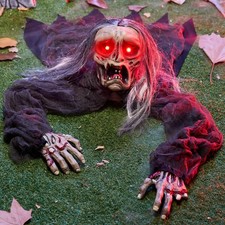 Halloween Zombie Groundbreaker Decoration - Scary Outdoor Props with Glowing Eye picture