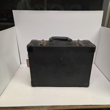 Vintage SOO Line Railroad Electrical Technician's Black Workcase Toolbox picture