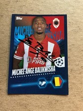 Michel-Ange Balikwisha, DR Kongo 🇨🇩 Royal Antwerp FC 2023/24 Topps hand signed picture