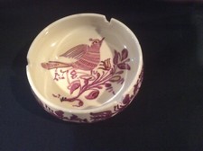 Vintage Konigl ashtray. Purple bird design in good condition no chips or cracks picture