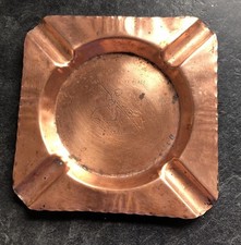 VTG Stamped Copper Ashtray Horse With Indian Warrior Souvenir Knotts Berry Place picture