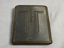 VINTAGE 1937 DESOTO CAR EMBLEM METAL LOGO TRIM AUTOMOBILE EMBLEM picture