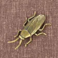 Solid Brass Cockroach Figurine Animal Figurines Table Decorations Objects Gift# picture