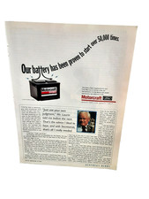 1993 Motorcraft Battery Ad Proven to Start 50000 Times Ford Lincoln picture