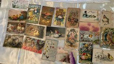 Antique Vintage Easter Postcards Lot Of 150+ 1905-1926 Some Embossed Linen picture