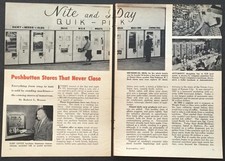 Vending Machines Automats 1957 vintage pictorial picture