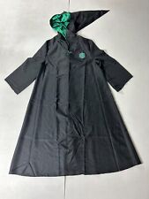 Harry Potter Slytherin Prestige Robe Unisex M Black Long Sleeve Hooded Polyester picture