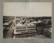 Christchurch New Zealand Hobbs Building Lyttelton Times Cathedral Sq 1880s Photo picture