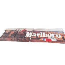 Vintage Huge 2 Piece Marlboro Cowboy Cigarettes Poster Broadside picture