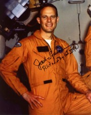 JACK LOUSMA SIGNED AUTOGRAPHED 8x10 PHOTO SKYLAB 3 ASTRONAUT NASA BECKETT BAS picture