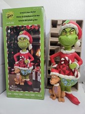 The Grinch Dr Seuss Jim Shore Grinch & Max Hand-Painted Statue 20