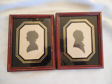 Vintage H. Liebert co silhouette pictures set of 2 picture