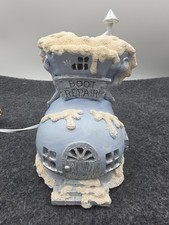 VTG Encore Snowville Boot Shop Snow Buddies Light Up Village w/light Winter picture