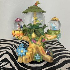 RARE Disney Fairies Pixie Hollow 3 Globe Tinkerbell Musical Snowglobe￼*read* picture