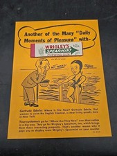 Vintage WRIGLEY'S CHEWING GUM SAMPLER From the 1930's With Original Gum Piece picture