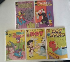 5 Vintage Cartoon Character Comic Books - Harvey Comics/Whitman Variant picture