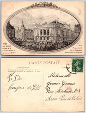 Lille France Nouveau Theatre Illustration Postcard picture