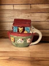 Vintage CBK 1995 Noah's Ark Tea Pot Painted  Ceramic picture