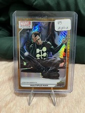 Multiple Man 2023 Upper Deck Marvel Platinum #195 Amber Crystals ALPHA RARE 1/5 picture