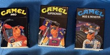 Camel Cigarettes Vintage Camel Motorsports Flip top box lighter (3) lot picture