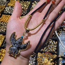 Tibetan Meteorite Garuda Pendant Amulet Totem Necklace Vintage Style Single picture