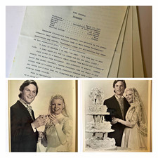 Kurt Russell Original Press Photo Lot of 2 Black & White Portrait Wedding picture