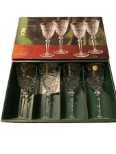 Cristal D'Arques France Traditions Gold Lead Crystal 4 Piece Wine Set Open Box picture