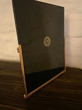 Elias Artmetal photo picture frame large 8x10 gold pewter silver, used picture