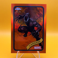 Topps 2025 Topps Chrome Marvel Carnage Orange Refractor #173 03/25 picture