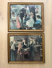 Vintage HERBERT MORTON - American Optical Paintings (2) picture