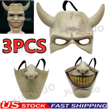 3PC Halloween Cosplay The Black Phone Costume Mask The Grabber Mask Horror Movie picture