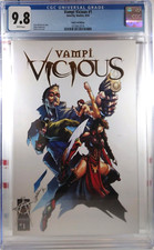 🩸 CGC 9.8 VAMPI VICIOUS #1 GOLD FOIL EDITION KEVIN LAU VARIANT Vampirella 2003 picture