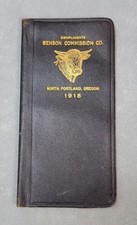 Antique 1918 BENSON COMMISSION COMPANY Portland Oregon POCKET BOOK CALENDAR picture