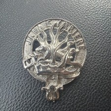Vintage Large Scottish Clan Douglas Design Brooch By DB Danish Bowman, 80s 90s picture