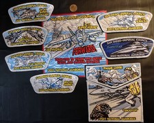 BSA SAN DIEGO-IMPERIAL OA TIWAHE 45 2023 JAMBOREE 9-PATCH AVIATION SMY 150 MADE picture