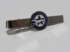 Vintage Southland Greyhound Bus Enamel Tie Bar Clip Metal Silver-Colored Liner picture