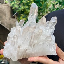 4lb Natural Clear White Quartz Crystal Cluster Rough Healing Specimen picture
