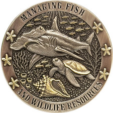 EL16-19 Florida FWC Challenge Coin FWL Fish and Wildlife Conservation Commission picture
