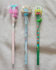 Vintage 90s Sanrio Pencil Lot of 3 - Keroppi Little Twin Stars - NOS picture
