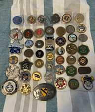Mixed Lot US Military Challenge Coins w/ Patch Chaplain Corps 1st Cavalry picture