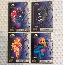 Upper Deck Marvel Legends Wave 4 Card Lot (4) #47 #49 #53 #55 Checklist picture