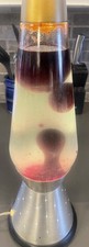 Vtg Lava light Lamp Starlight Base Crimson Red Spooky Blood Halloween 70s 17” picture