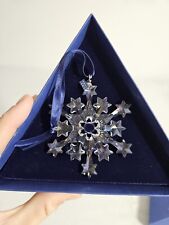 2004 Swarovski Silver Crystal Christmas Snowflake Ornament - Austria - In Box picture
